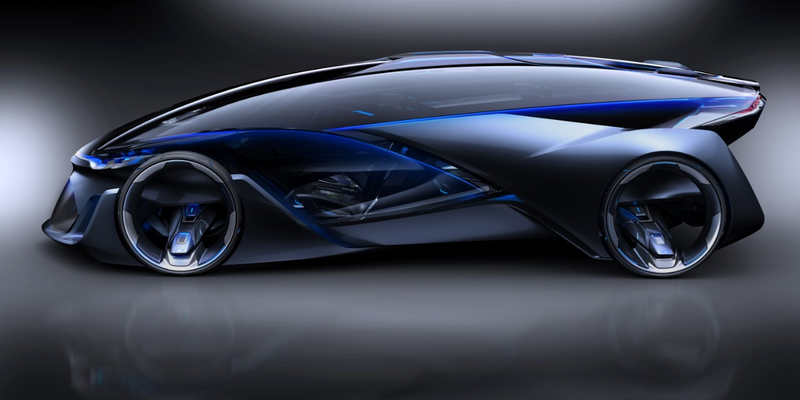 Illustration for article titled Your Eyes Aren't Ready For The Self-Driving Chevrolet-FNR ConceptÂ